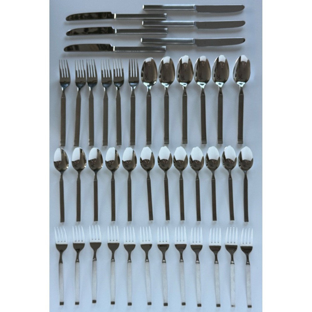 Splendide SPL10 18/8 (Lot 42pc) Service for 6 + extras Stainless Modern Square